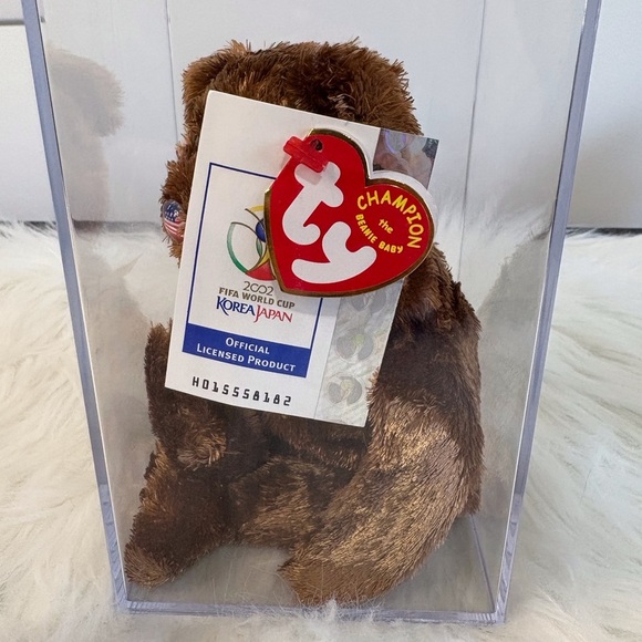 Champion Brown Plush Bear with Red Tag - Picture 2 of 7